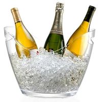 Seau à Champagne 3 Bouteilles - Pour Champagne, seau à glace - Transparent