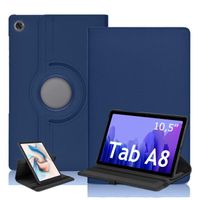 Coque Samsung Galaxy Tab A8 10.5 2021 Rotation 360 Housse Protection pour Galaxy Tab A8 X200/X205 - Bleu