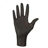 Lot de 2 boites de 100 gants en nitrile jetables - non poudrés - Taille XL - Noir - Vivezen