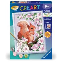 CreArt Kids 18x24cm Doux bisous de Husky, Kit de peinture par numéros