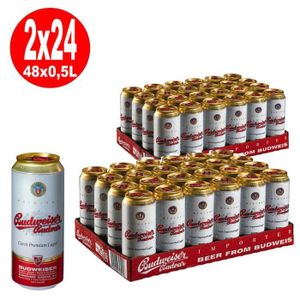 BIERE 2 x Budweiser Budvar 24 x 0,5 L = 48 canettes 5,0%