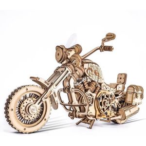 ASSEMBLAGE CONSTRUCTION LK504 3D Motocyclette Puzzle Maquette en bois Modè