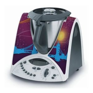 STICKER AUTOCOLLANT DECORATIF BLACK STARS POUR VORWERCK THERMOMIX TM31