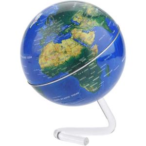 globe terrestre educatif Globe Interactif Avec Base D'argent 7,8 AR Globes  Éducatifs Du Monde Illuminé Globe Mondial De L'école Pour Enfants,Bureau  globe decoration ( Color : World Globe with Lamp ) 