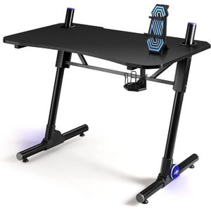 MY SIT Bureau Gaming Table Gizmo Ordinateur LED Lumières - Support pour  Casque Support pour PC et