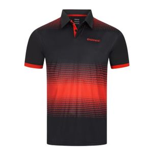 MAILLOT DE TENNIS Polo Donic Ultra Power III - noir/rouge - S