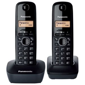 Téléphone fixe SHOT CASE - Panasonic KX-TG1612FRH Duo Téléphone S