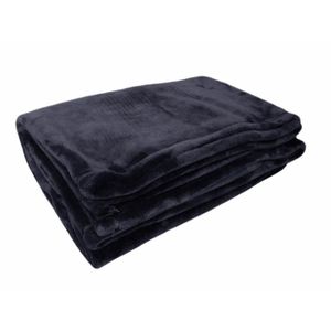 Couverture Polaire Polyester Perle 130 x 170 cm POYET MOTTE Gamme MICROFLANELLE