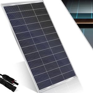 KIT PHOTOVOLTAIQUE SER Panneau solaire monocristallin Panneau solaire - 18 V pour batteries 12 V, photovoltaïque - Cellule solaire Installation PV-198