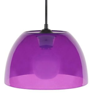 LUSTRE ET SUSPENSION TOSEL Suspension 1 lumière - luminaire intérieur - plastique Violet - Style pop color - H70cm L25cm P25cm