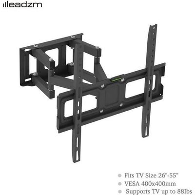 Support Mural TV PERLESMITH Orientable Et Inclinable - Pour écrans 26 à 60 Pouces Jusqu'à 35kg VESA 400x400mm