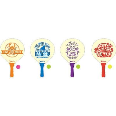 Raquette de Plage, Jeu Catch Ball et Toss, 4 Pagaies et 4 Balles, Jeu Raquette de Plage, Jeu Catch Ball et Toss, 4 Pagaies et 4 Balles, Jeu