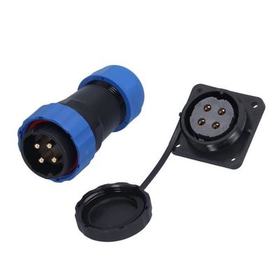 Connecteur Rond étanche SD28 4 Broches 45A - Câble Mâle/Femelle IP68 Pour Automobile, Aéronautique, 28 Mm
