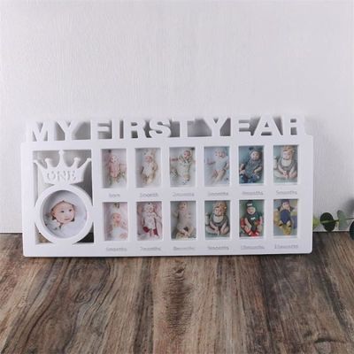 Cadre photo,Tableau de messages en feutre de famille,cadre photo pour bébé,photographie  pour enfants,croissance- yellow[C810] - Cdiscount Maison