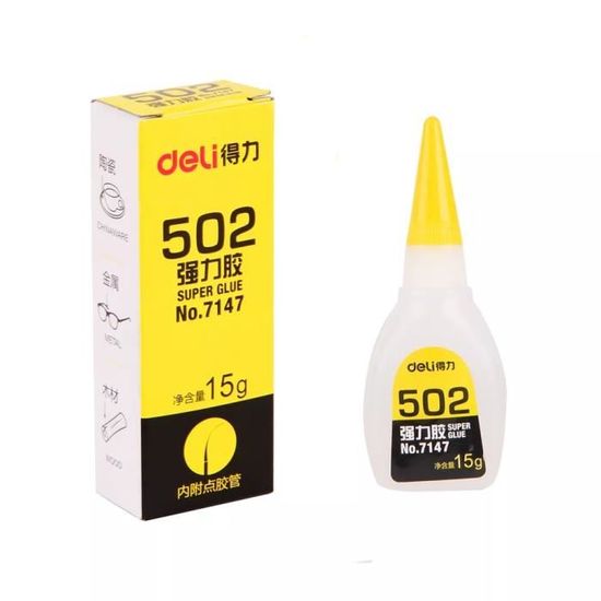 Super Glue Cyanoacrylate 50g – Colle Forte Instantanée – Adhérence Pro D4I6