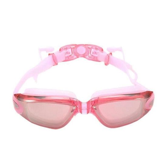 2 Lunettes De Natation Enfant Et Adulte En Silicone - Anti-Fuite, Anti-Buée, Protection UV - Vue 180°