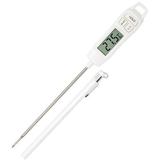 Thermomètre De Cuisine Instantané – Sonde Pliable 9,6cm – Précision ±1°C – Pour Viande, BBQ, Pâtisserie