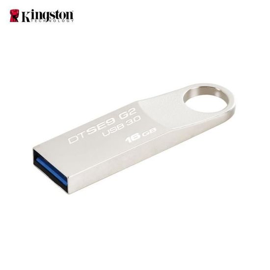 Kingston - DTSE9H - Clé USB - 16 Go - DataTraveler- Argent à prix