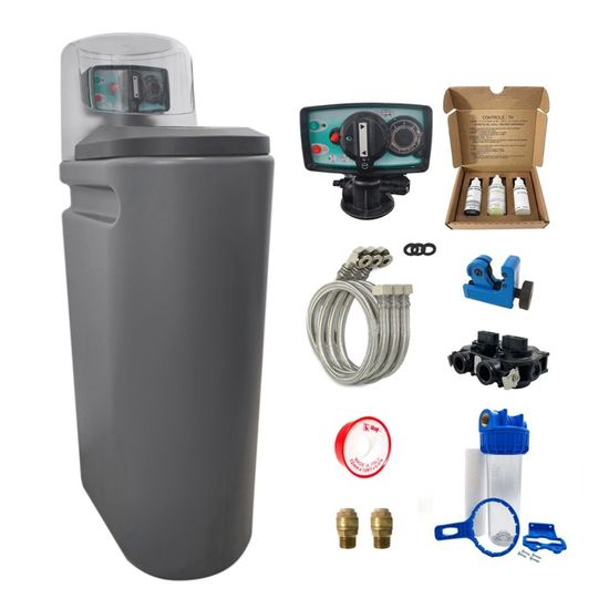 Adoucisseur D'eau 16l Vanne Fleck 5600 Mv Complet Bac Blanc - Kit Essentiel - Bricolage