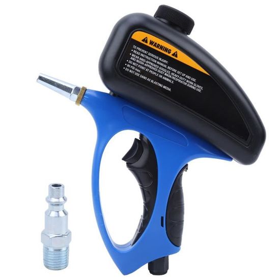 Pistolet De Sablage à Air Comprimé - Kit Sablage Professionnel Pour Décapage, Nettoyage Et Gravure Sur Verre - 7