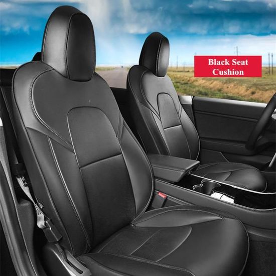 Pour Tesla pour Model X housse de siège de voiture sur mesure, accessoires  pour coussin de siège de voiture en polyuréthane entièrement recouvert à  360 degrés, version 6 places (couleur : 6) : : Auto