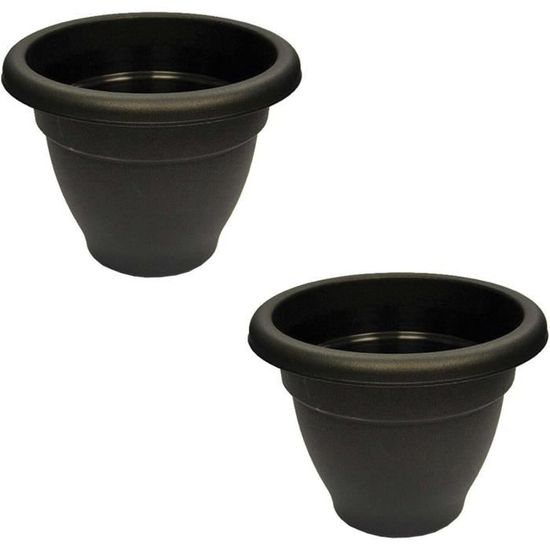 Lot De 3 Pots De Fleurs Ronds En Jonc De Mer Pour Fleurs Et Herbes - Avec Film Plastique - 3