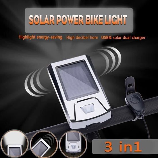 XUQEAYWD Phare De Vélo, 10x4.5x2.5cm Lumiere Velo À LED