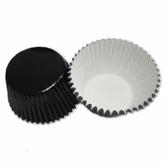 Baked With Love Lot De 25 Caissettes à Cupcakes Avec Doublure En Aluminium - 50 Mm - Résistantes à La Graisse - Pour Anniversaire, Célébration, Fête