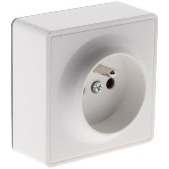 Pack de 10 conectores macho 2P 6A - blancos - Zenitech | Leroy Merlin Pack de 10 conectores macho 2P 6A - blancos - Zenitech | Leroy Merlin