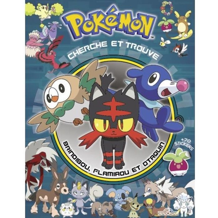 Pokemon Cherche Et Trouve Pikachu Rencontre Brindibou Flamiaou Et Otaquin Cdiscount Librairie