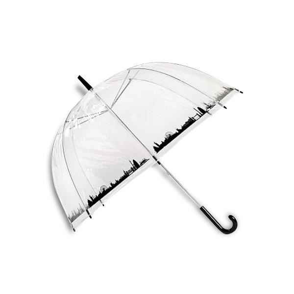 Parapluie transparent : ville insolite love.