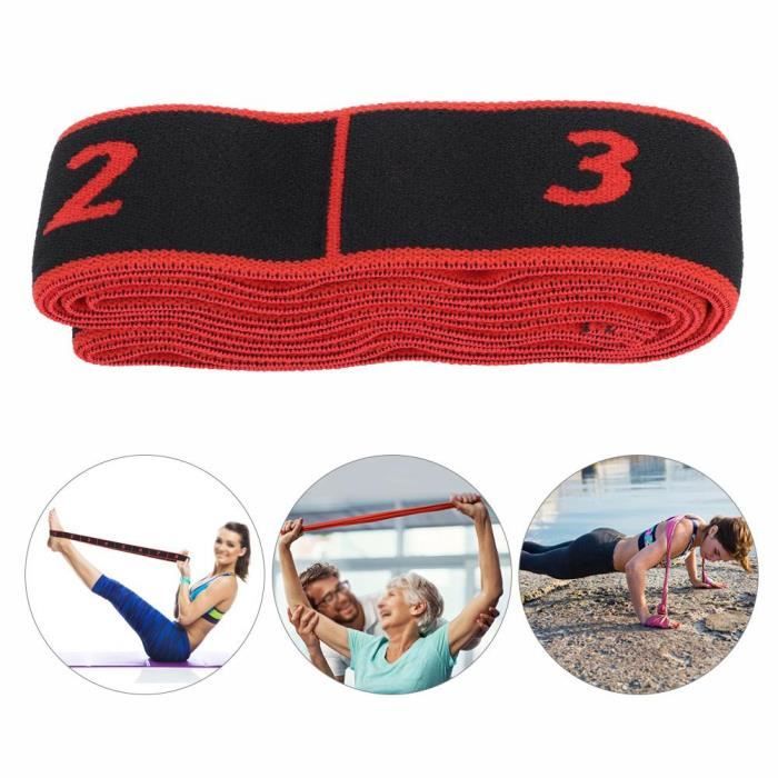 Fitness Elastic Bands Resistance Belt Yoga Sling Accessoire d'exercice pour la formation (rouge)-GUA
