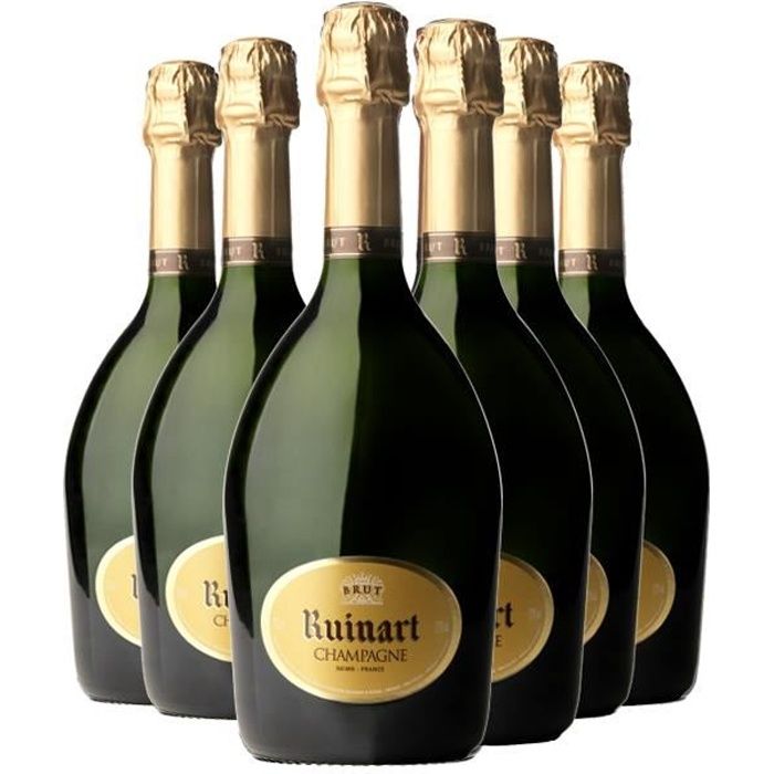 Lot de 6 Champagnes Ruinart Brut