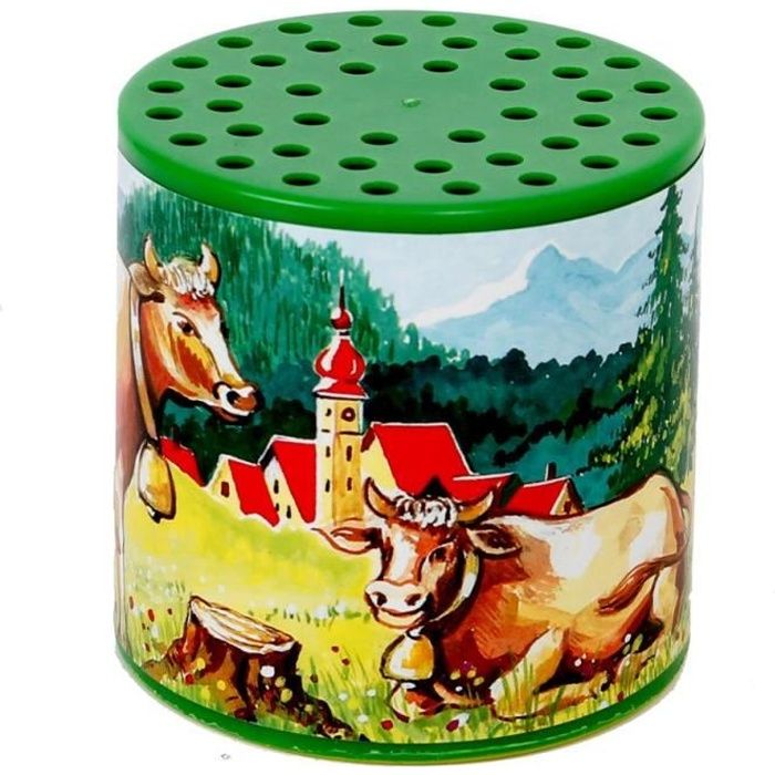 Jouet ancien voix de vache boite a meuh qui meugle comme une vache jouet retro