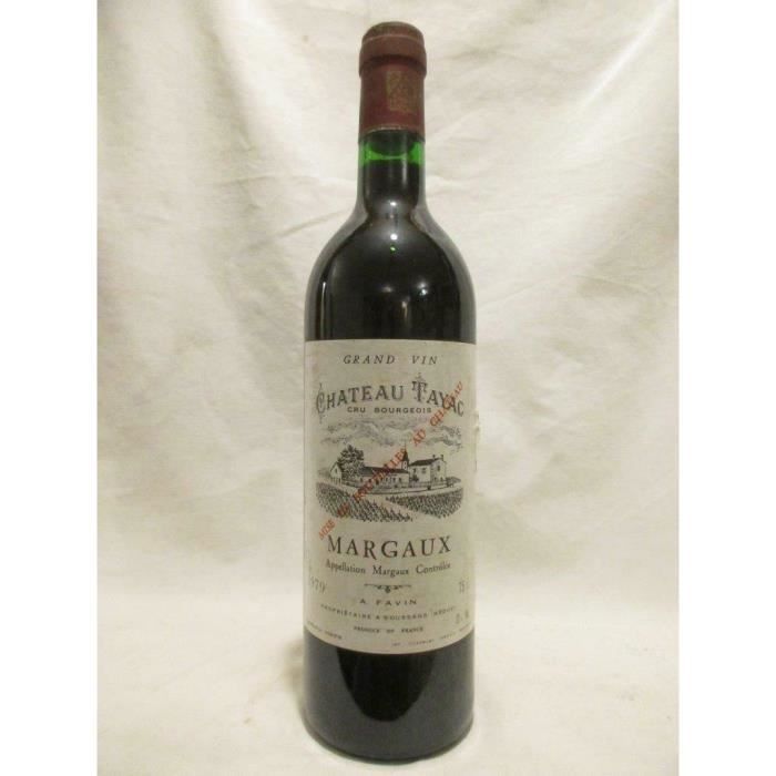 margaux château tayac cru bourgeois rouge 1979 - bordeaux