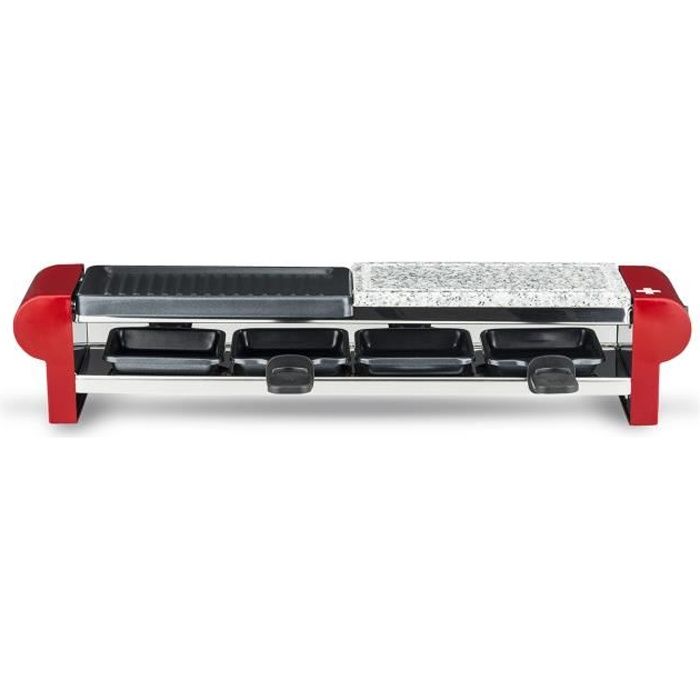 H.KOENIG RP4 Appareil à Raclette - Pierre à griller - Grill pour 4 personnes