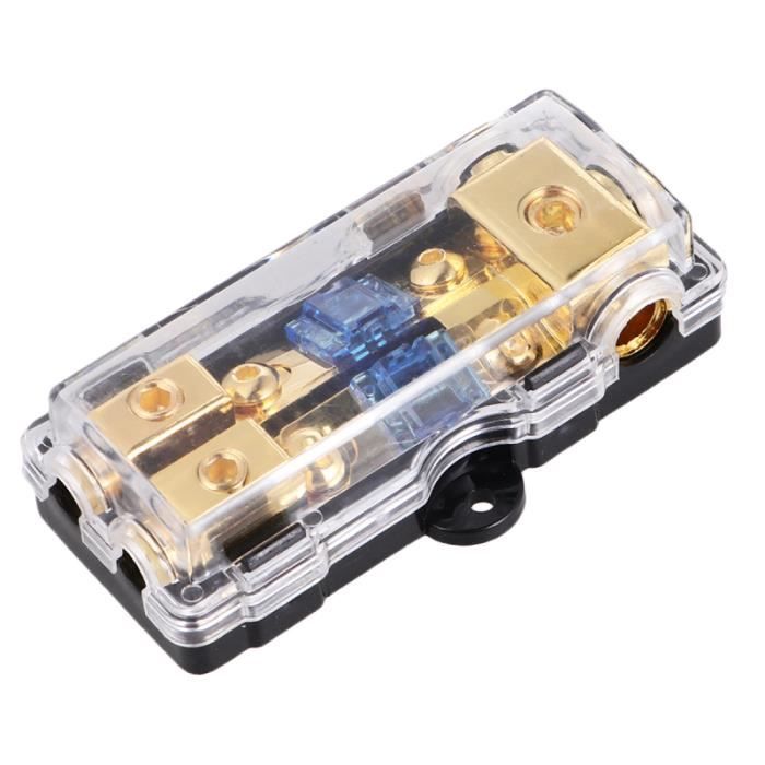 1 PC Pratique 12V 60A Durable One In Two Out Speaker Holder Fournit un accessoire avec fusible FUSIBLES