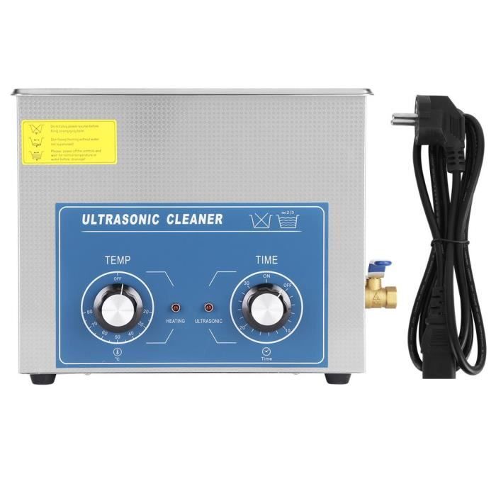 Nettoyeur a ultrasons 10L Nettoyeur à ultrasons en acier inoxydable Equipement ultrasonique numérique avec panier 30 * 24 * 15CM