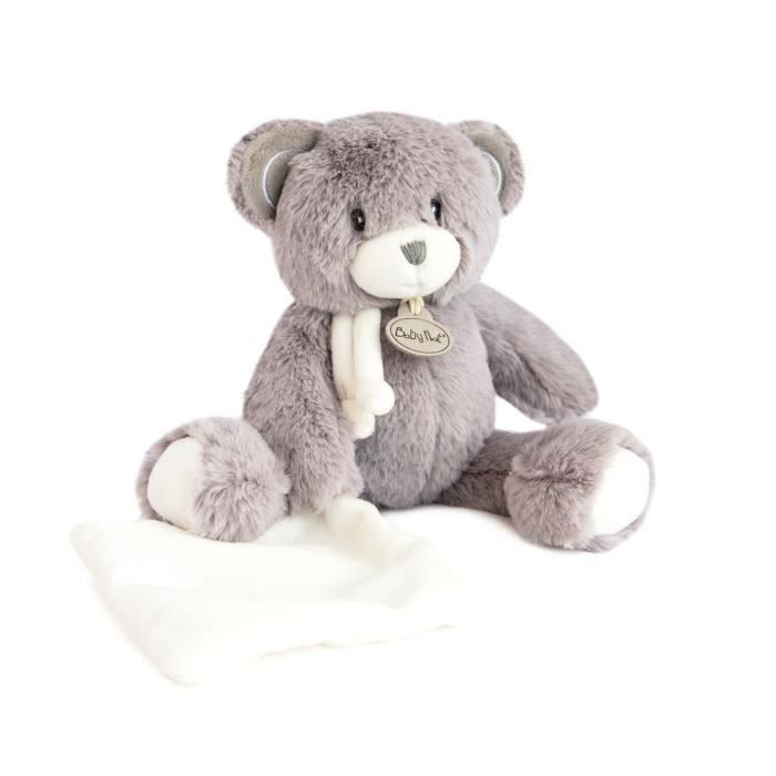 BABY NAT' Pap'ours - Pantin avec doudou 25cm - gris