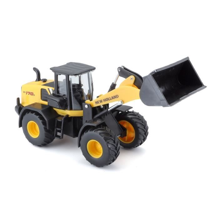 BBURAGO Véhicule de construction Chargeuse W170D New Holland 1/50ème - Jaune