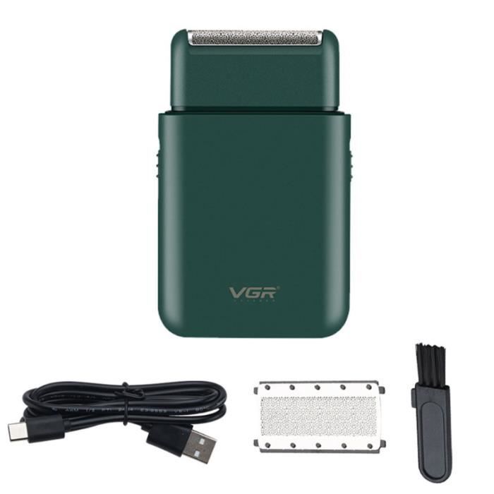 Rasoir électrique pour hommes lavable USB Rechargeable sans fil rasoir avec tondeuse à barbe escamotable multifonction portable
