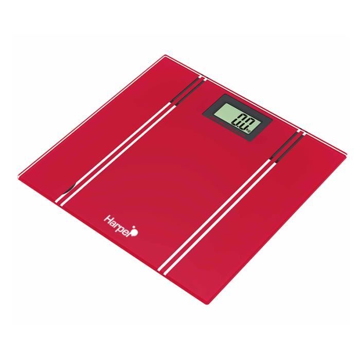 HARPER Pèse personne Hws26 - Rouge