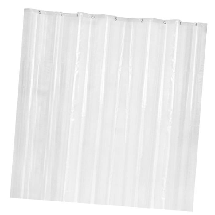 Rideau de Douche EVA Anti-Moisissure Transparent Facile à Nettoyer, Effacer L