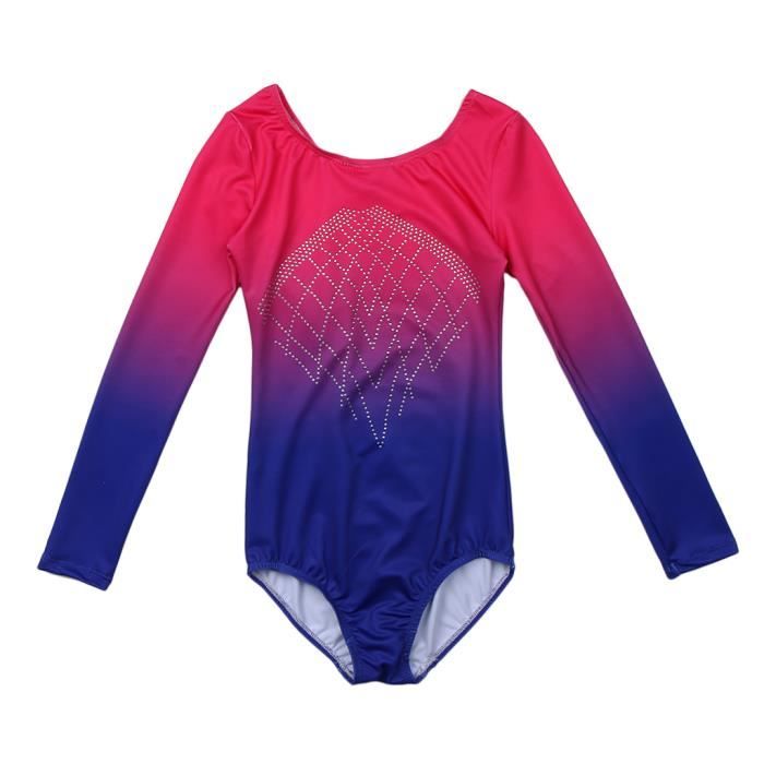 Body De Gymnastique Une Pièce De Sport 10 Rose + bleu