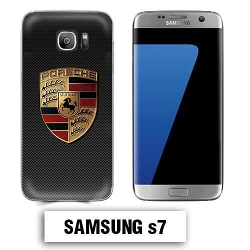 Coque Samsung S7 Porsche carbone