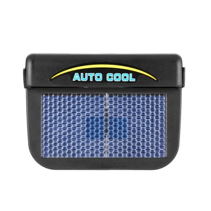 Radiateur Solaire Automatique Refroidisseur Ventilateur de Voiture 150x120x60mm Noir