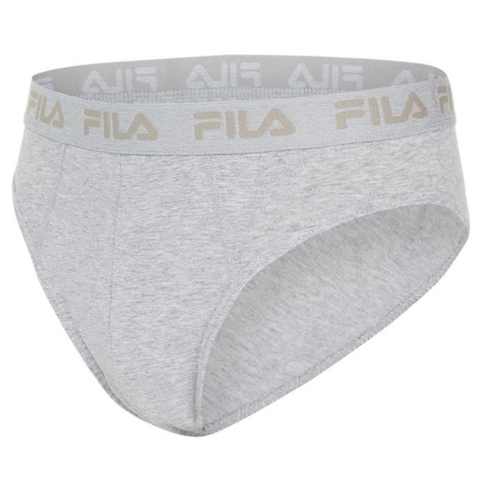 FILA Slip Homme Coton BASIC Souris chiné