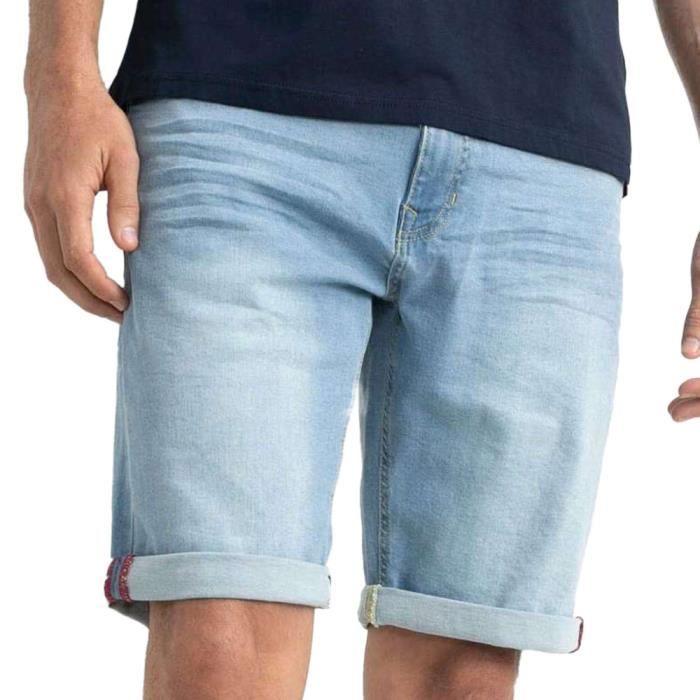 Short en jeans Bleu Clair Homme Petrol Industries SHO002