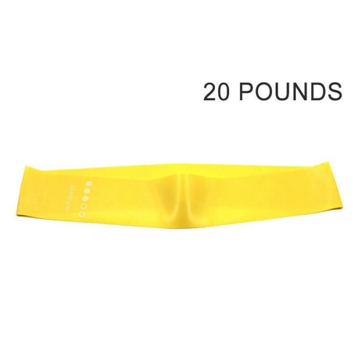 Bandes De Résistance Fitness Tube Extenseur Bandes De Gymnastique Bandes De Formation De Yoga - Jaune