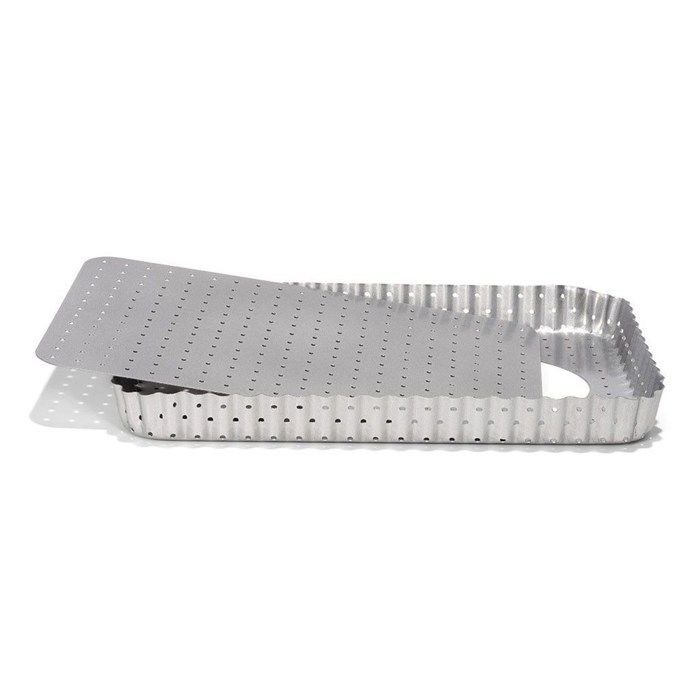PATISSE Moule tarte perforée Silver Top - 32x22 cm